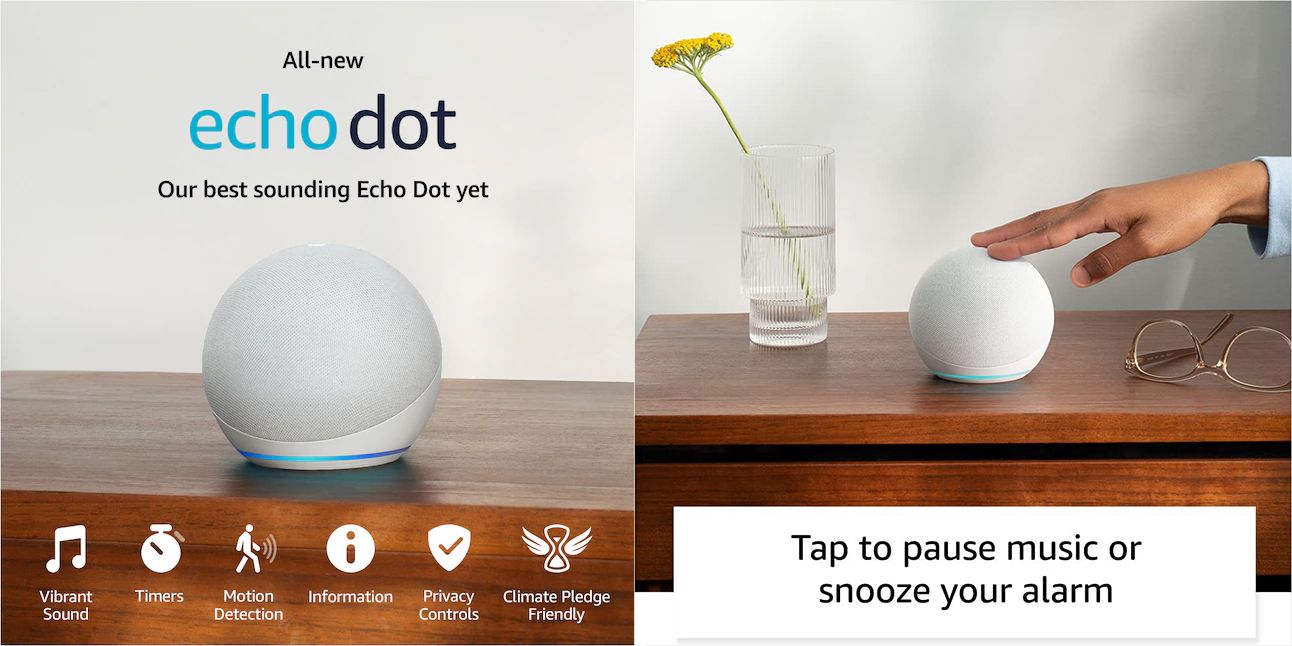 Amazon Echo Dot 5th Gen Speaker - Without Clock